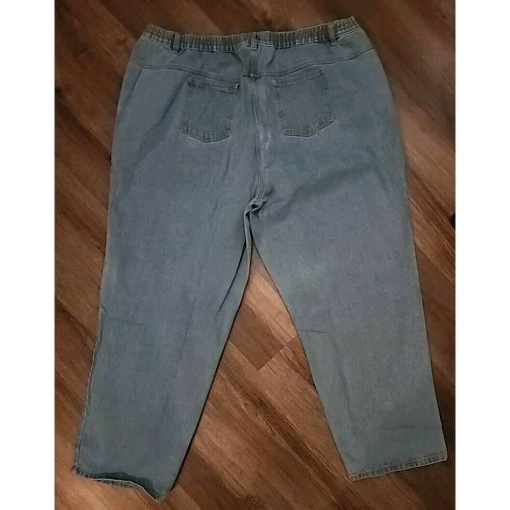 NWOT Woman Within Plus Size Jeans  32 Tall  Elastic Waist  Classic Fit - Picture 5 of 6